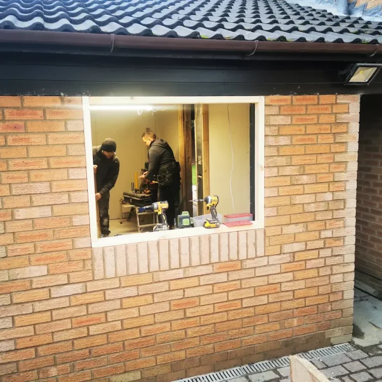 Garage conversion Leeds, works in progress